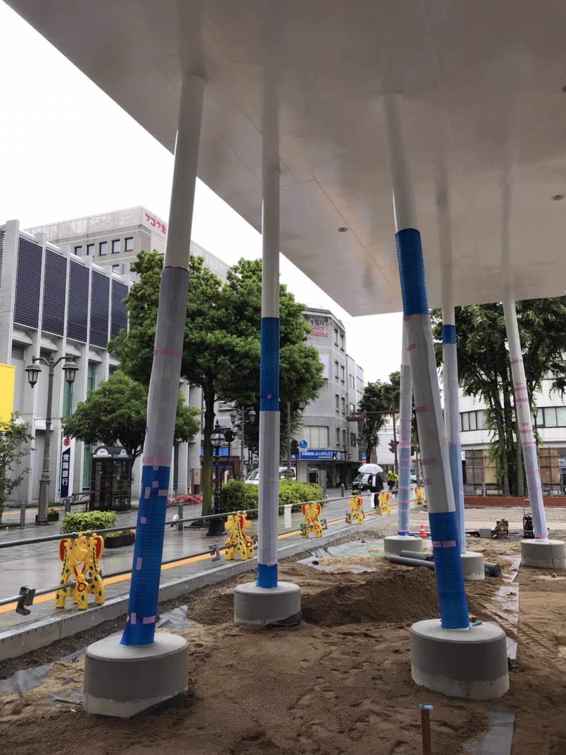 新街中広場整備工事【仮設工事】