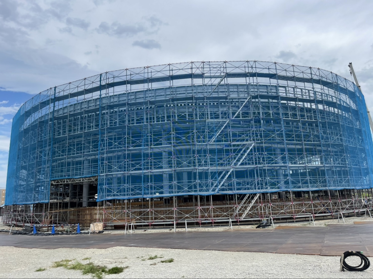 ○○市総合複合施設新築工事【仮設工事】