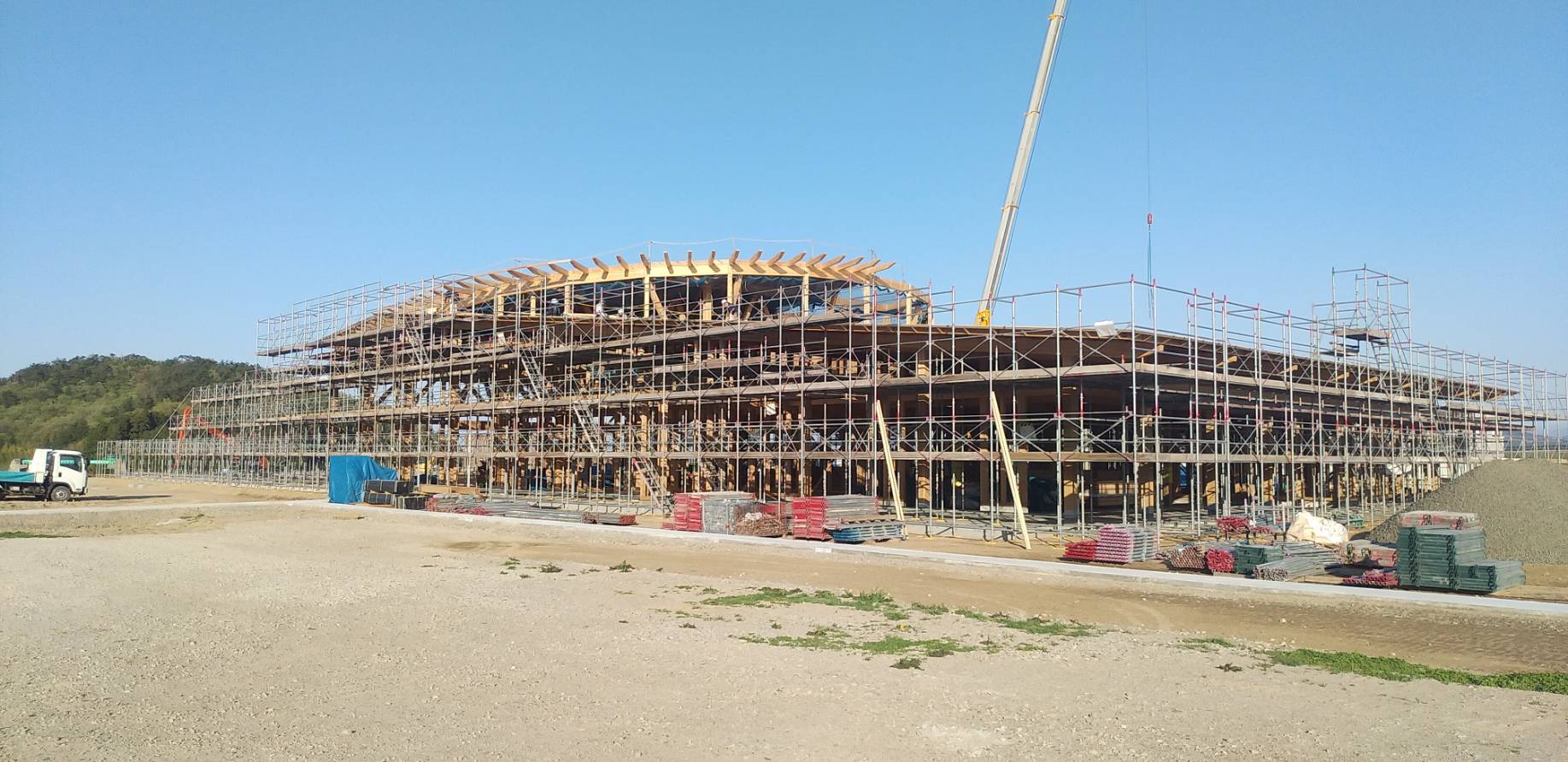 道の駅○○○○新築工事【仮設工事】