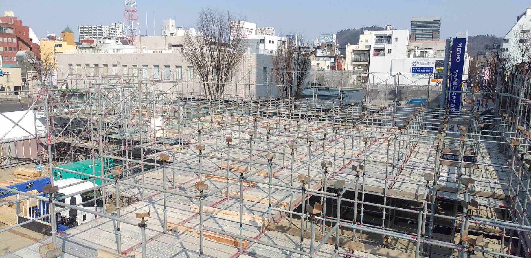 新街中広場整備工事【仮設工事】