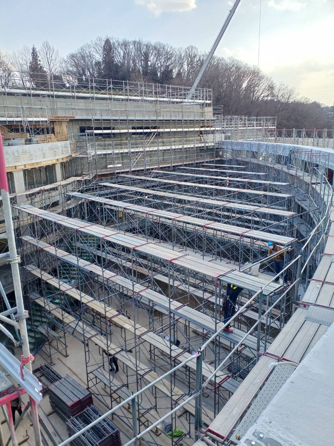 ○○地区特別支援学校小中学部新築工事【仮設・コンクリート工事】