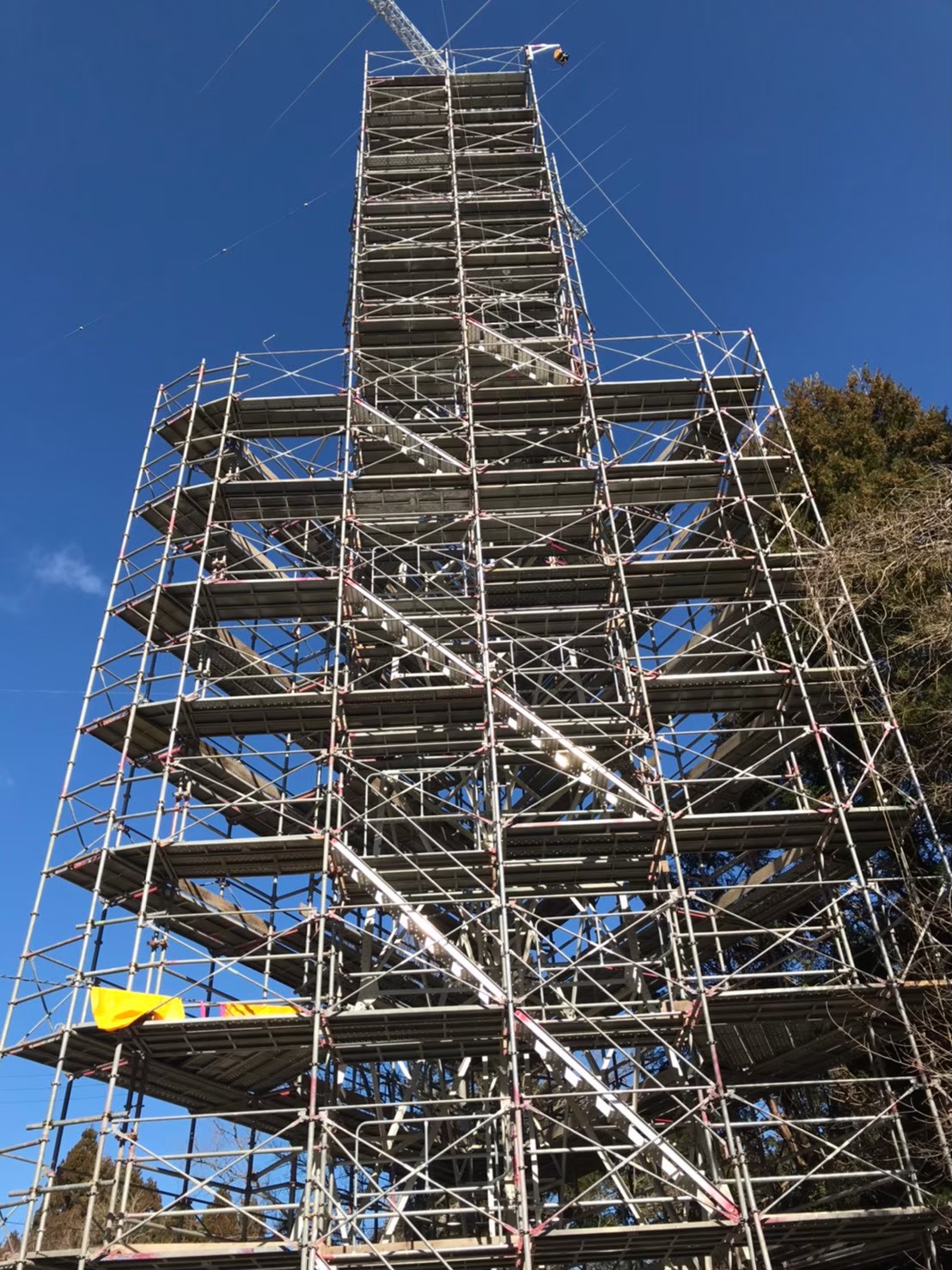 某所鉄塔設備工事【仮設工事】