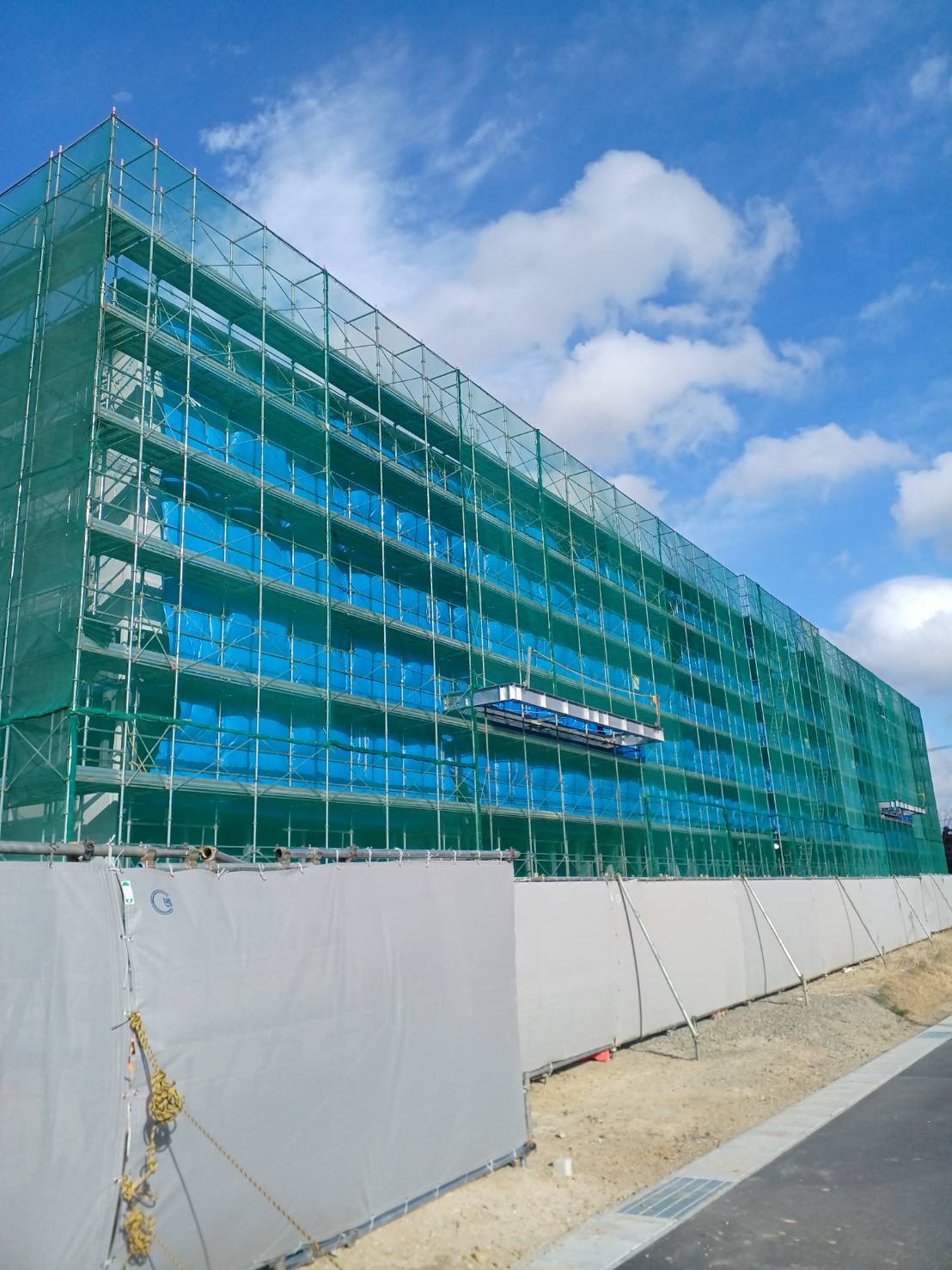 福島郡山倉庫○○棟新築工事【仮設・土工事】