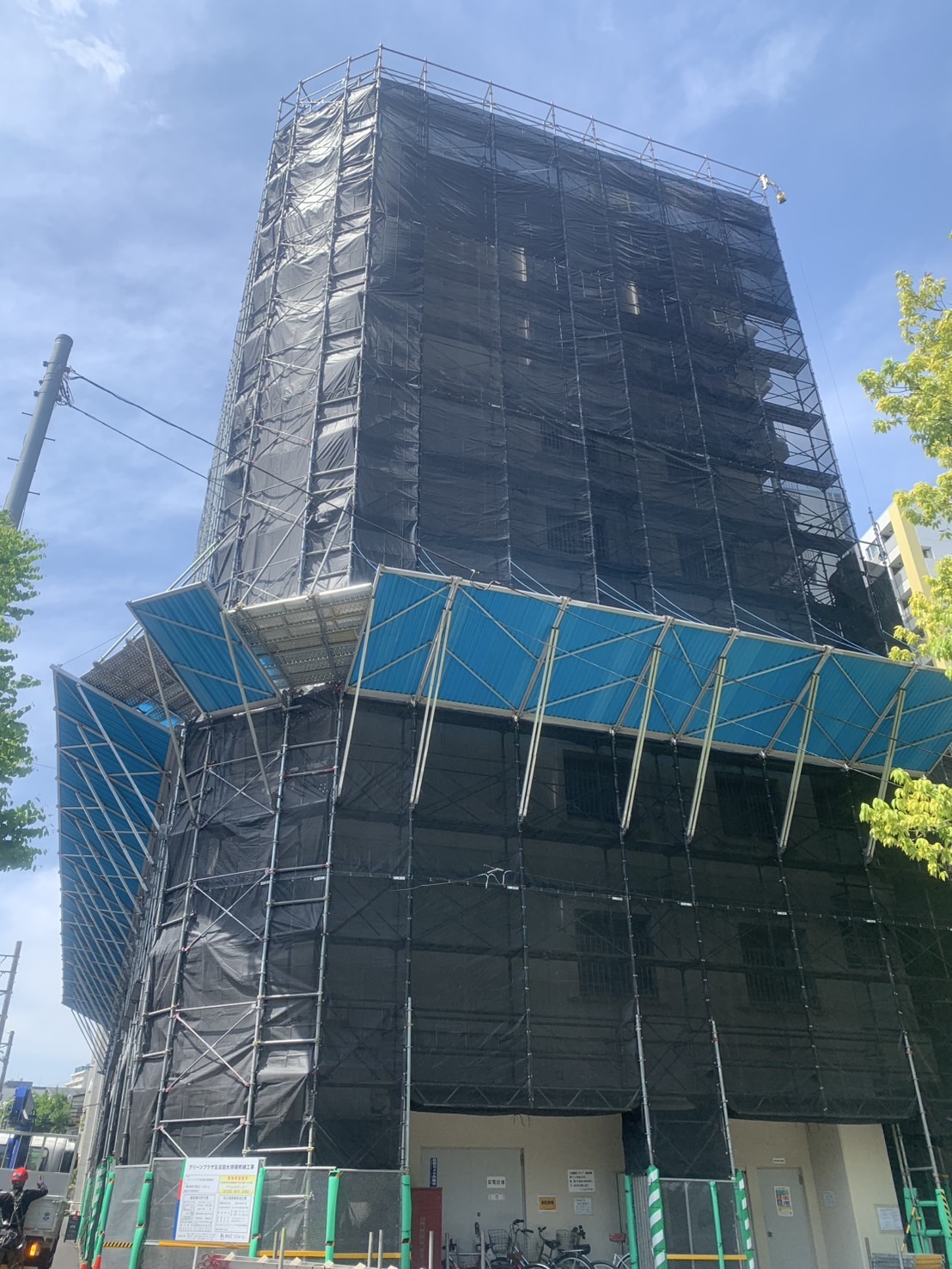 五反田某マンション大規模改修工事【仮設工事】