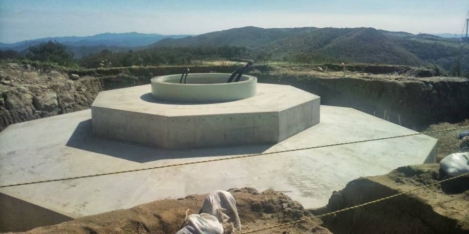 某風力発電基礎工事