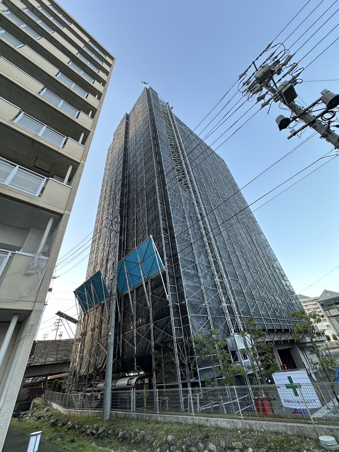 長野市内マンション大規模修繕工事【仮設工事】