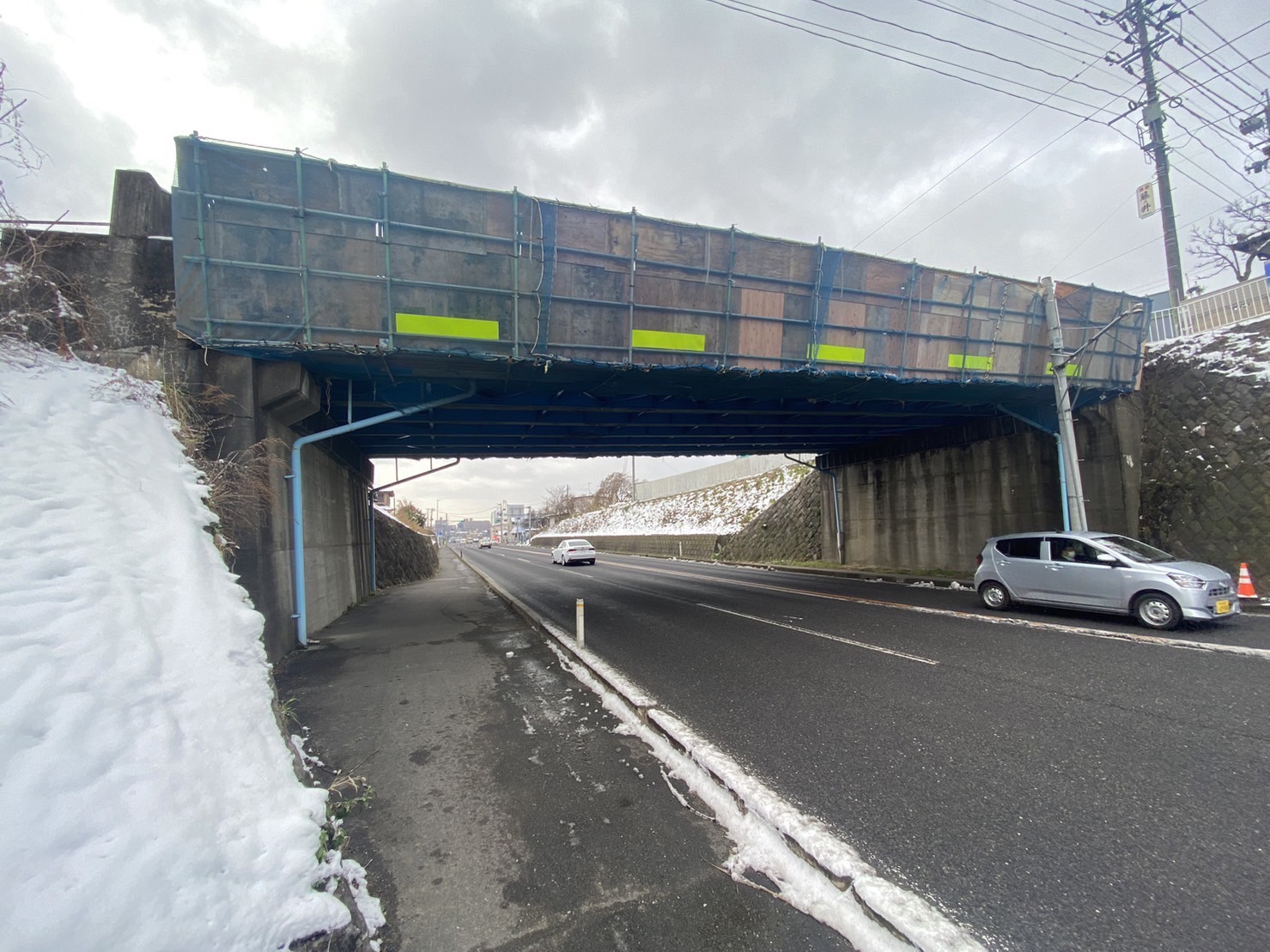 某所橋橋梁修繕工事【仮設工事】