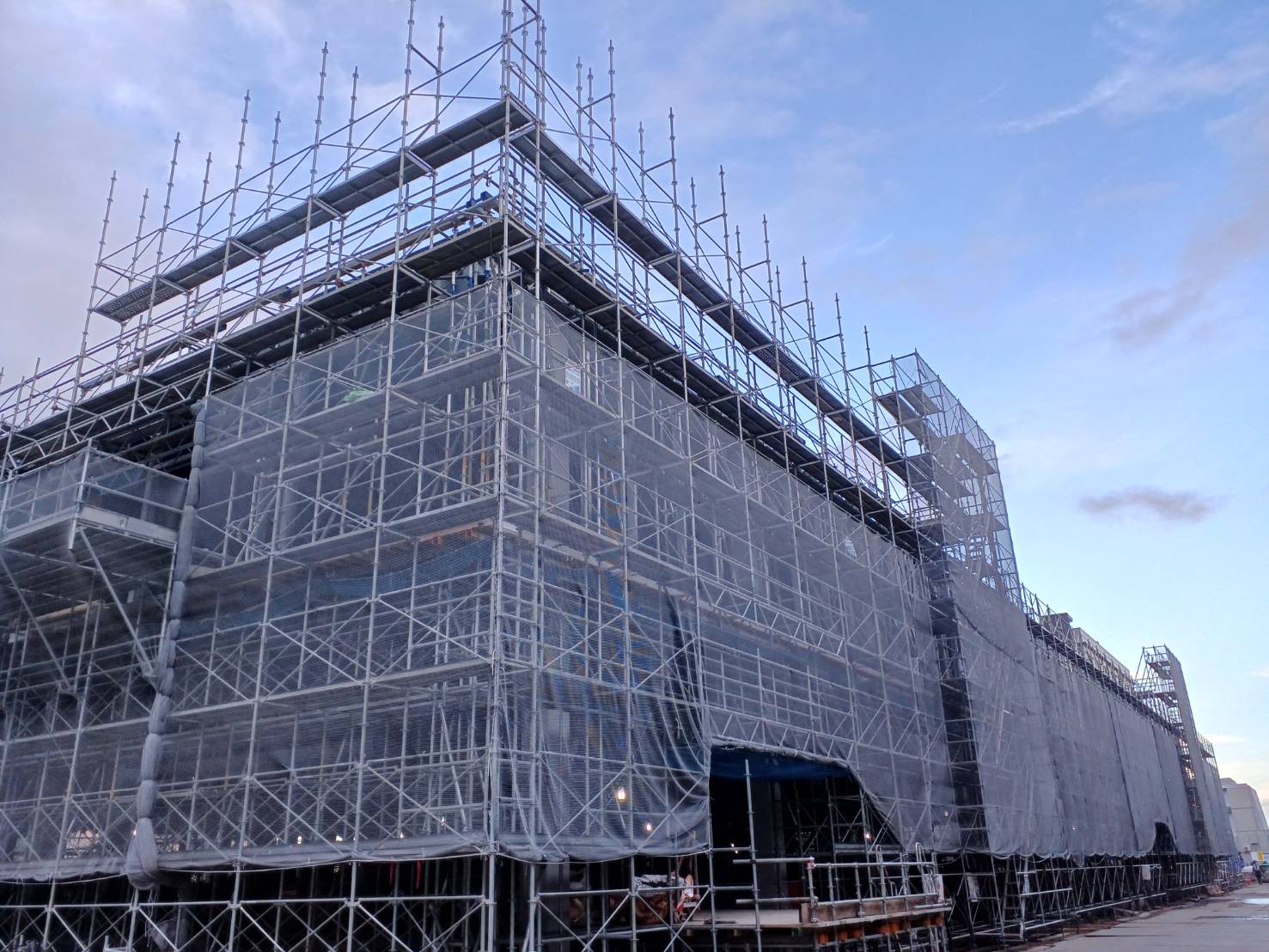 白河市○○データセンター 増築工事【仮設工事】