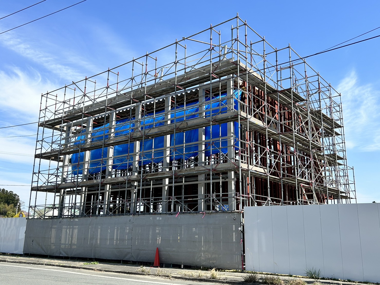 ○○町消防団第1分団屯所新築工事　【仮設工事】