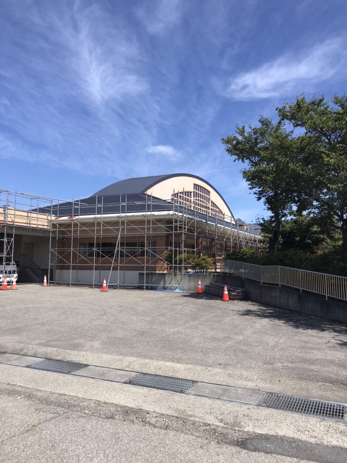 ○○保健センター 屋上防水工事【仮設工事】