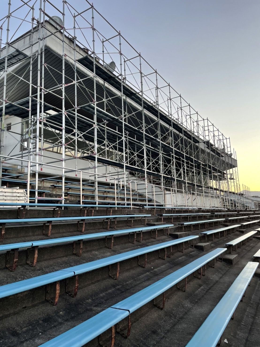 市内競技場 耐震補強工事【仮設工事】