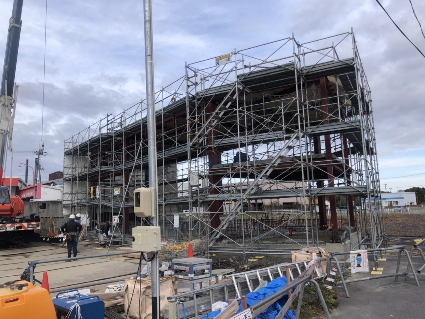 富岡町某給油所新築工事【解体・仮設工事】