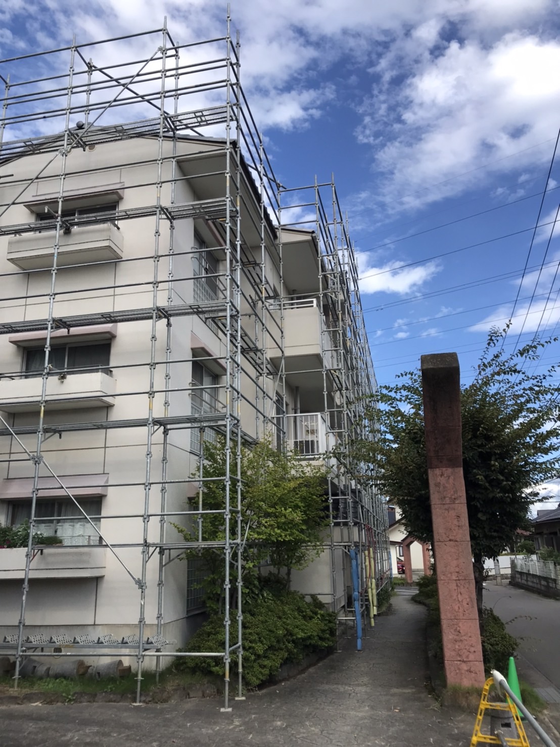 県営住宅改善工事【仮設工事】