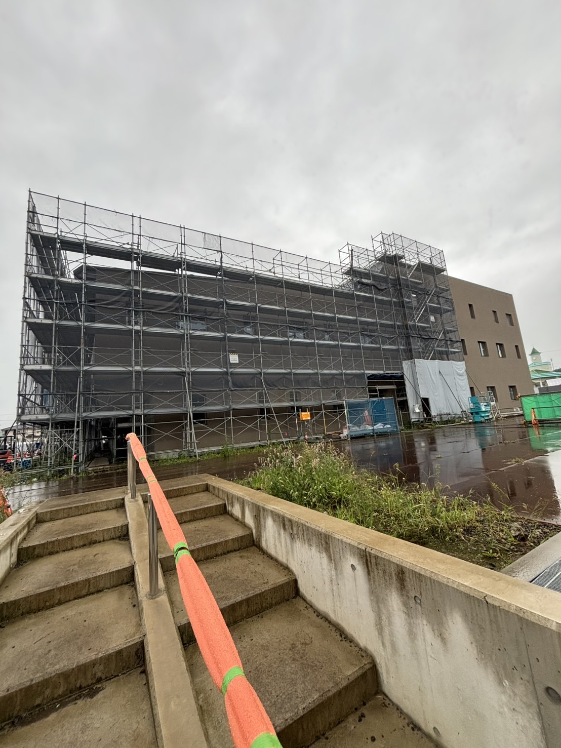 ○○村役場新庁舎建設工事【仮設工事】